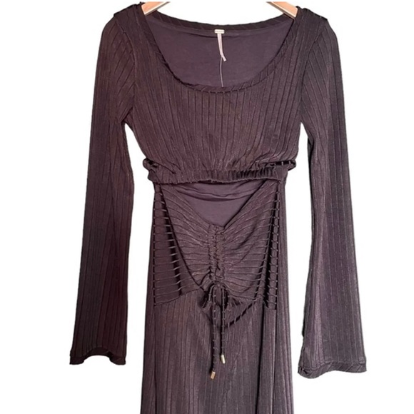 NEW Free People One And Only Black Maxi Dress - Picture 7 of 13